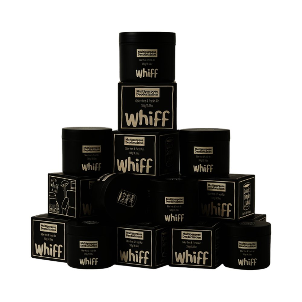 WHIFF 위프 고체형 탈취제 본품 부아누아 블랙 300g x4개 / 초강력 냄새제거 / 화장실 / 새집증후군 대표 이미지