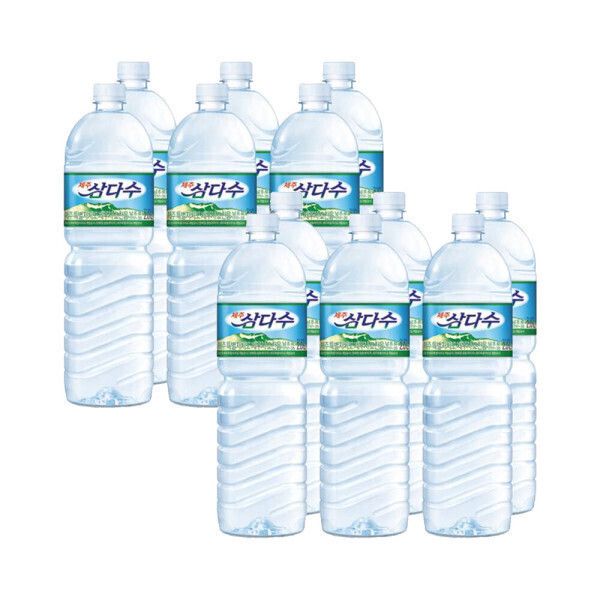 제주 삼다수(유라벨/무라벨 랜덤출고), 2L, 12개, 2L 대표 이미지