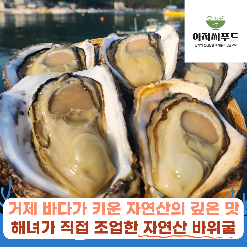 [재구매율1위] 거제 자연산 바위굴 해녀채취 산지직송 3kg 대표 이미지