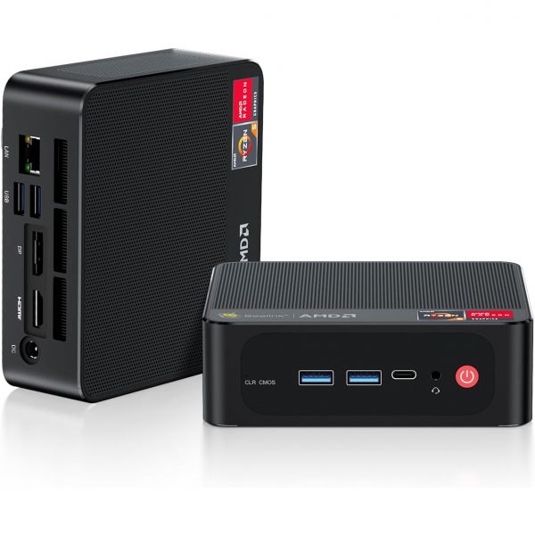 Beelink SER8 미니 PC, AMD Ryzen 7 8745HS(8C 16T, up to 4.9GHz), 32GB DDR5 RAM 1TB PCle4.0 SSD, 컴퓨터 지 대표 이미지