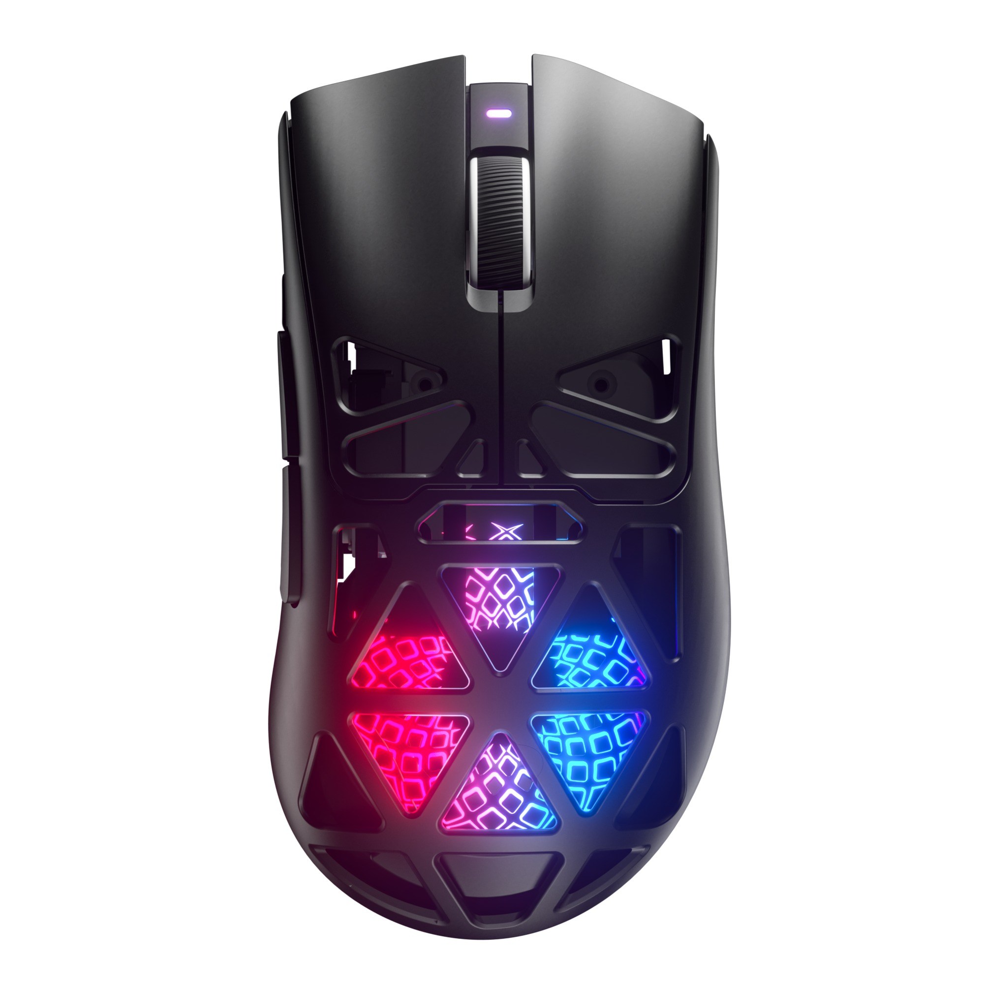 FURYCUBE G11 초경량 무선 게이밍 마우스 PAW3311 센서 메테오 볼캐노 다이내믹 RGB 3모드 연결 6단계 DPI 인체공학적 디자인 대용량 장시간 사용, 퓨어 블랙, G11마우스 대표 이미지