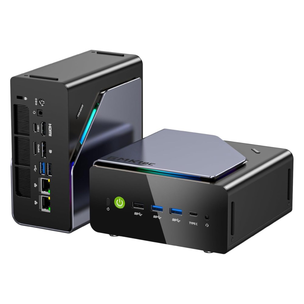 GMKtec K12 게이밍 미니 PC AMD Ryzen 7 H 255 업그레이드된 8745HS 데스크탑 미니 컴퓨터 라데온 780M WiFi 6E/BT5 2, USB C, 베어본 대표 이미지