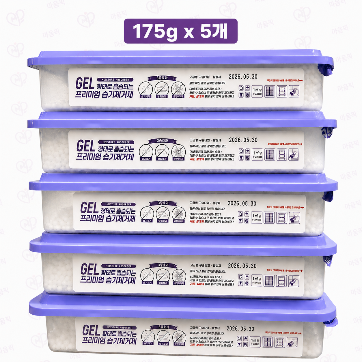 홈케어 프리미엄 젤형 습기제거제 옷장 신발장 코스트코 제습제 175g x 5개 대표 이미지