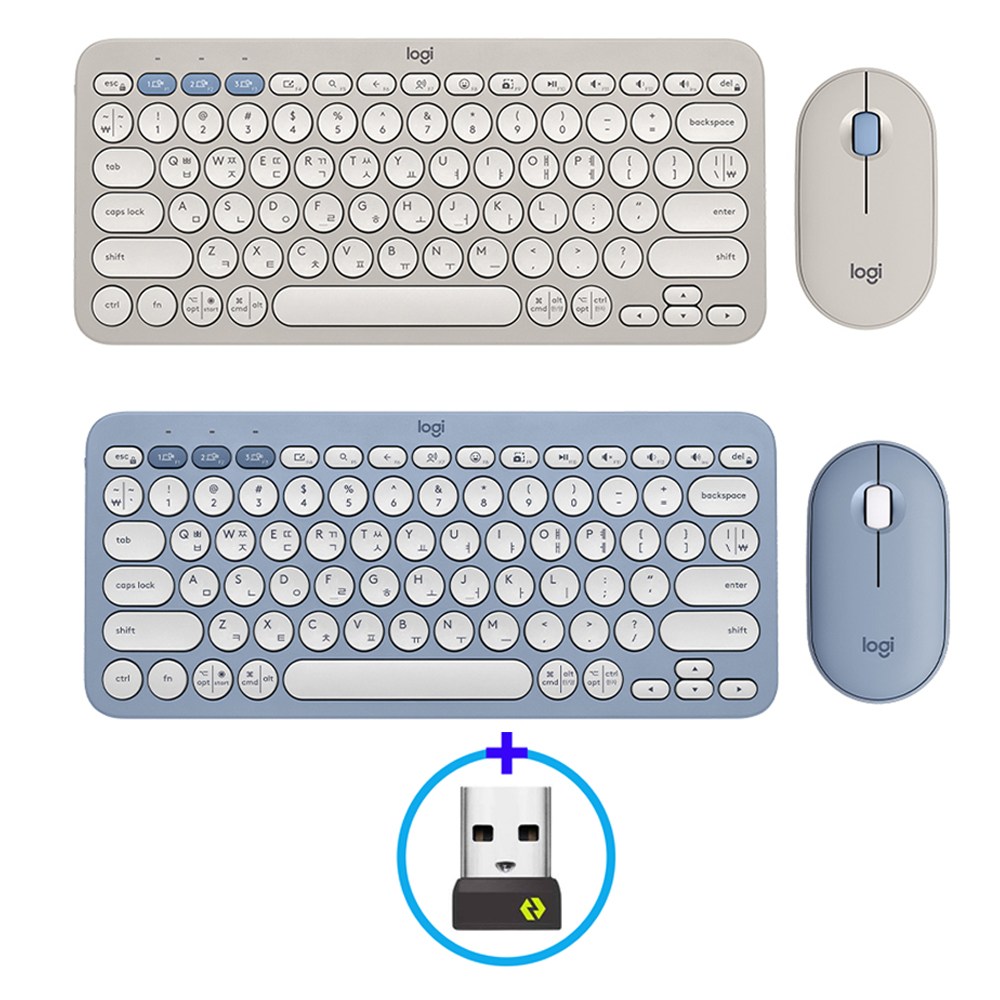 로지텍 PEBBLE 2 COMBO 키보드 마우스 세트 대표 이미지
