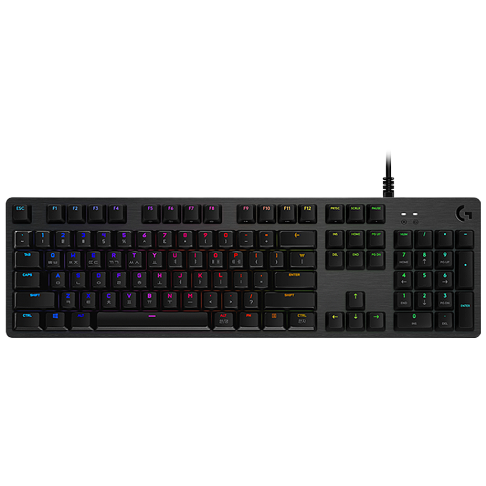 로지텍코리아 G512 CARBON 기계식 게이밍 키보드, CARBON 블랙, 920-009359, 갈축 대표 이미지