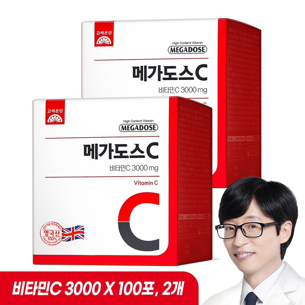 메가도스C 3000 3g x 100포 고려은단 고함량 비타민C X 2개 대표 이미지