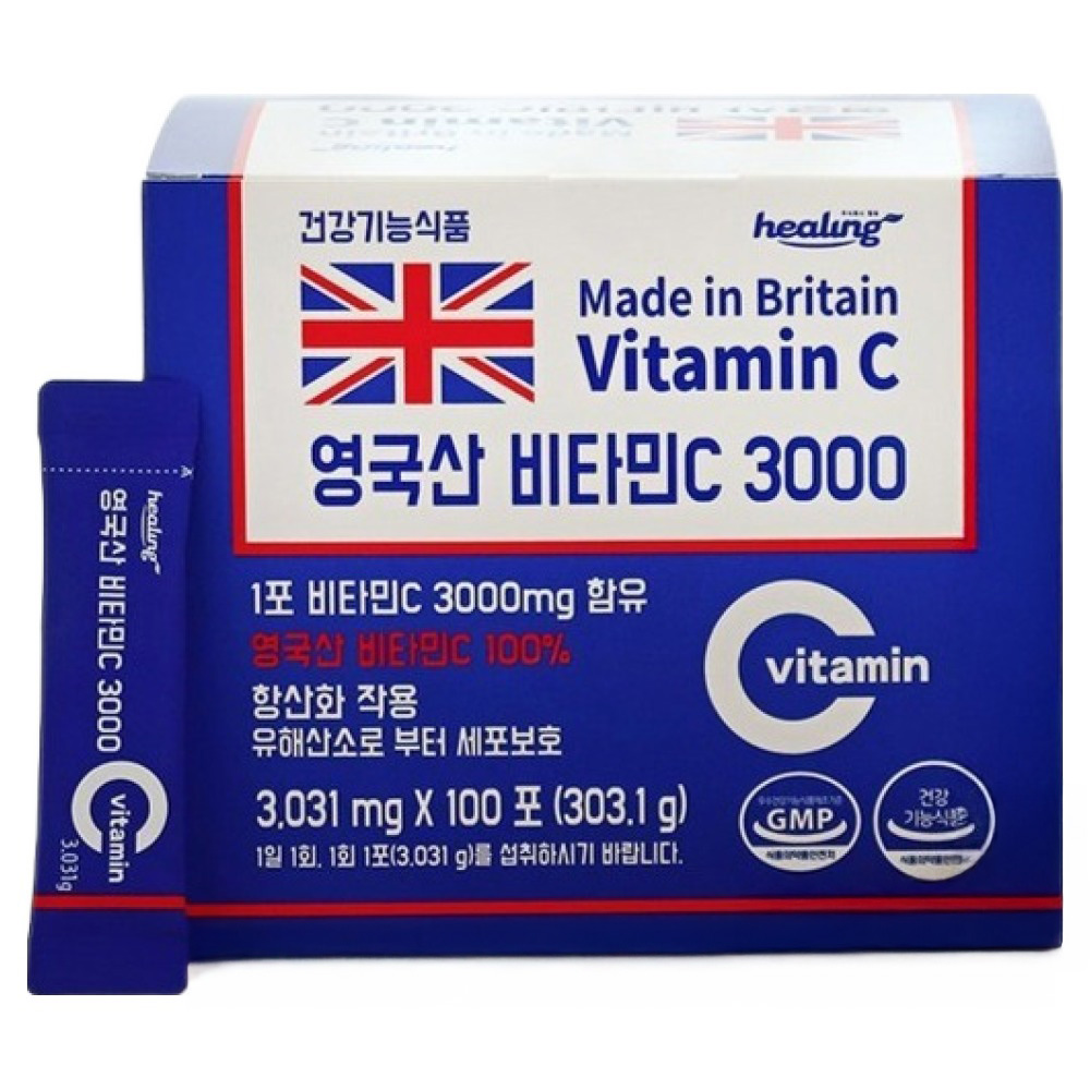 주식회사힐링 영국산 비타민C 3000, 303.1g, 1개 대표 이미지