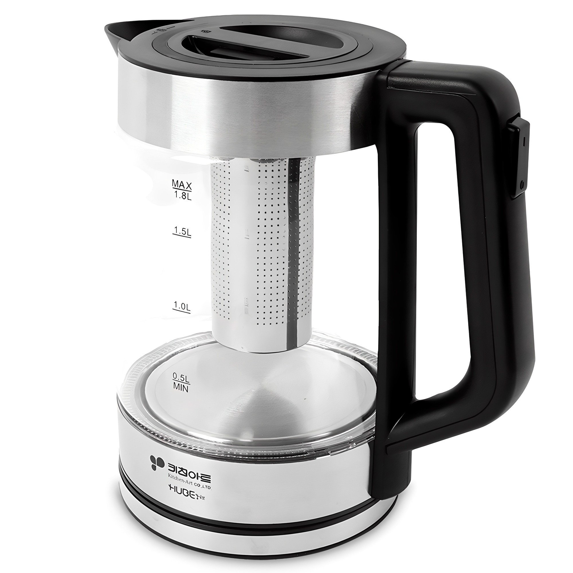 키친아트 허브 유리 티포트 1.8L, KAEP-1190NK 대표 이미지