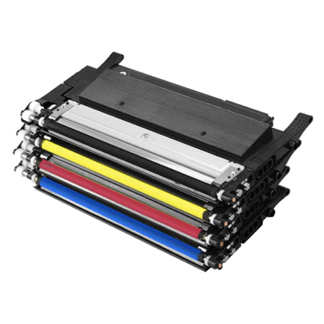 [호환] BNC INT 삼성 CLT-K404S 검정 컬러 SL- C430 C432 SL-C433 C480 C482 C483 W FW 프린터 재생 토너, 1개, 4색-SET CLT-404S 대표 이미지