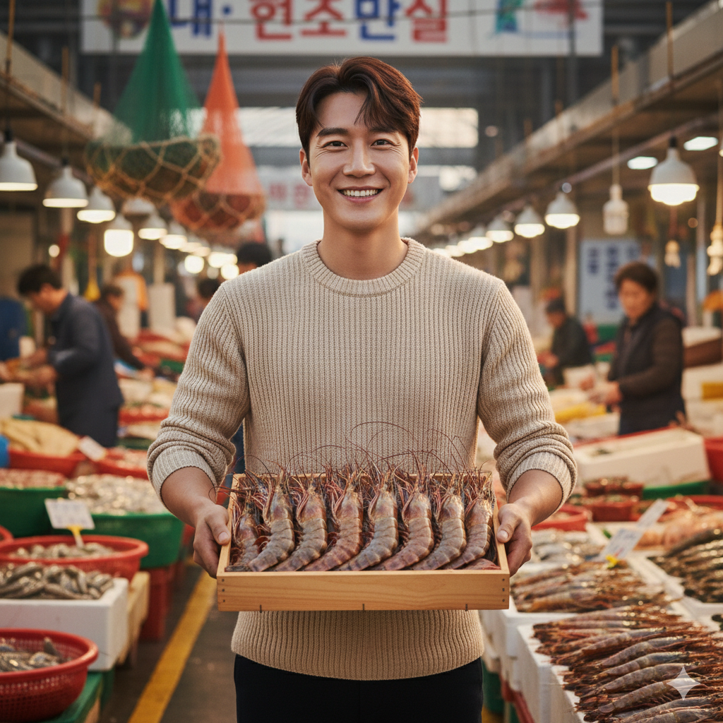 국산 흰다리새우 1kg 30미내외 왕새우 새우철 제철 대표 이미지