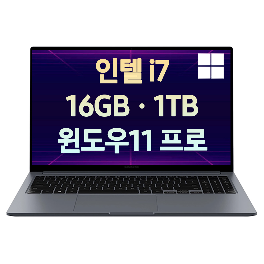 갤럭시북4 인텔i7 윈도우11 고성능 대학생 인강용 가성비 노트북, 그레이, NT750XGR-A71A, 1TB, 16GB, WIN11 Pro 대표 이미지