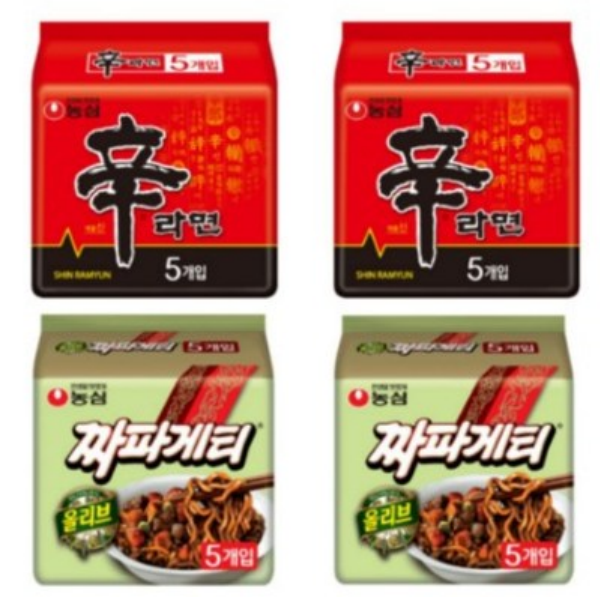 농심 신라면 10봉+짜파게티10봉(총20개) 대표 이미지