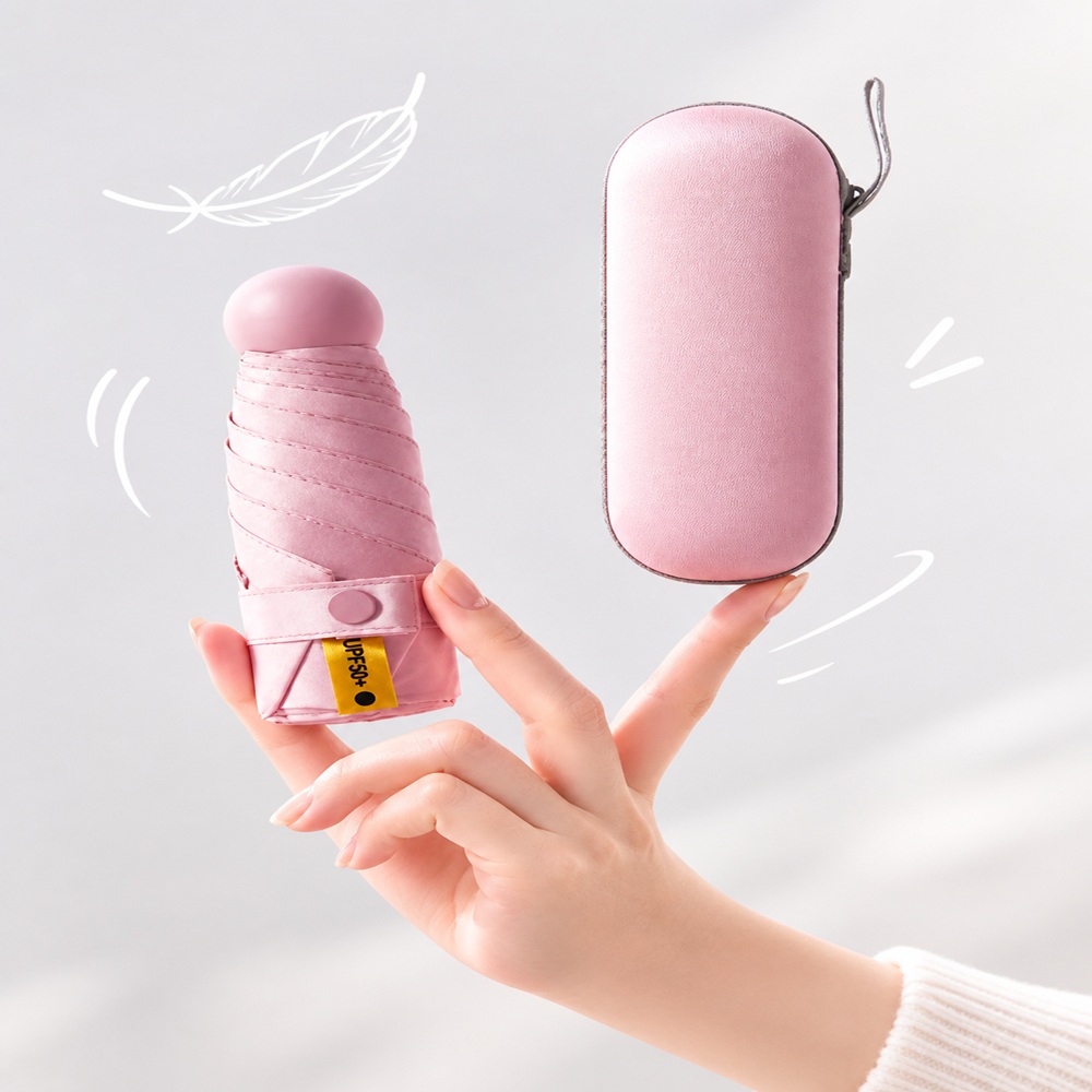 가로비 초경량 미니 양우산 접이식 UV차단 대표 이미지
