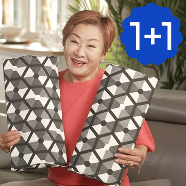 경추베개 거북목 목디스크 배연정 인생베개 메모리폼 경추형 기능성 숙면 베개 1+1, 블랙+그레이, 1개 대표 이미지